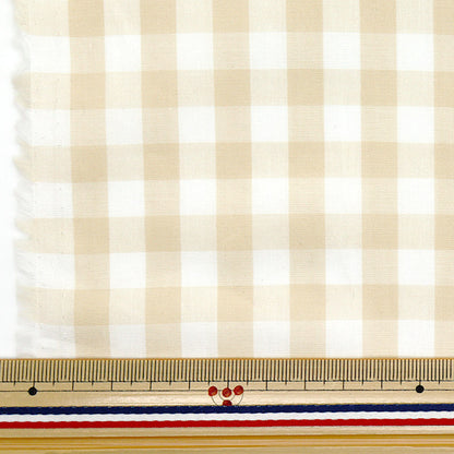 [Quantity starting from 5] Fabric "50 Corma Gingham Large Beige 5300-302"