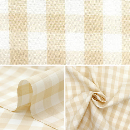 [Quantity starting from 5] Fabric "50 Corma Gingham Large Beige 5300-302"