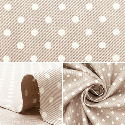 [From quantity 5] Fabric "Twill Polka dotsSmoke gray 88610-5-62 in print"