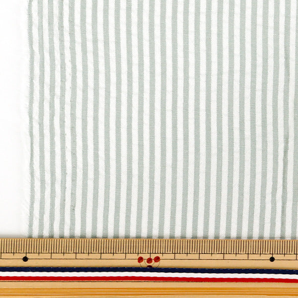 [Quantity starting from 5] Fabric "Soccer Stripe Grey SUC-ST-1GY"