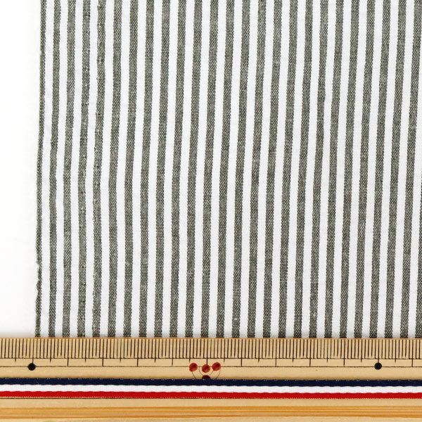 [Quantity starting from 5] Fabric "Soccer Stripe Black SUC-ST-6BK"