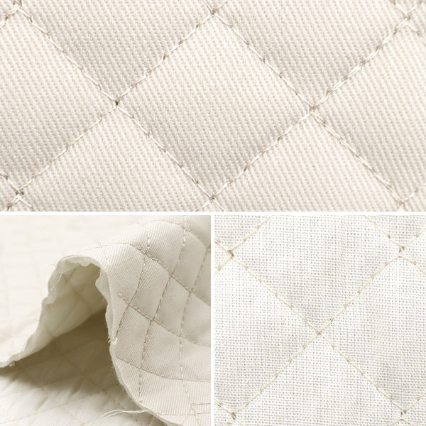 Fabric "A super water-repellent twill quilt that repels water very wellCut Cloth Approx. 135cm x 50cm Ecru CQPL-TWTC-EC"