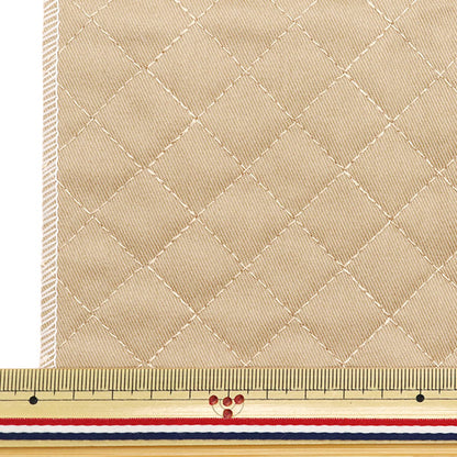 Fabric "A super water-repellent twill quilt that repels water very wellCut Cloth Approx. 135cm x 50cm Buff CQPL-TWTC-BF"
