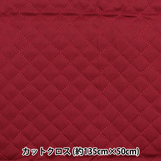 Fabric "A super water-repellent twill quilt that repels water very wellCut Cloth Approx. 135cm x 50cm Red CQPL-TWTC-RED"