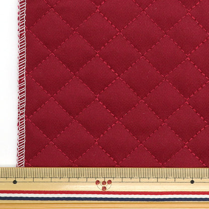 Fabric "A super water-repellent twill quilt that repels water very wellCut Cloth Approx. 135cm x 50cm Red CQPL-TWTC-RED"