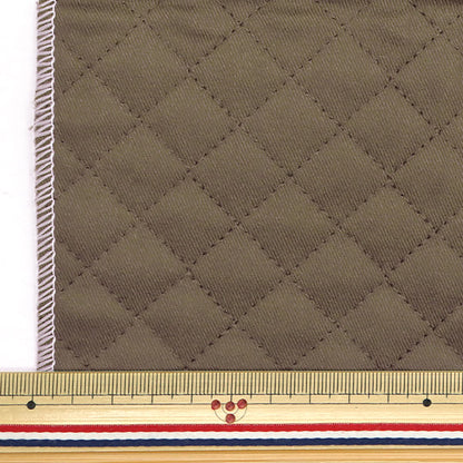 Fabric "A super water-repellent twill quilt that repels water very wellCut Cloth Approx. 135cm x 50cm Mocha Brown CQPL-TWTC-MBR"