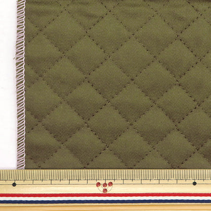 Fabric "A super water-repellent twill quilt that repels water very wellCut Cloth Approx. 135cm x 50cm Khaki CQPL-TWTC-KH"