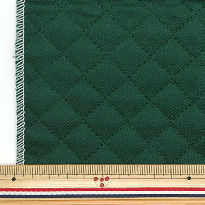 Fabric "A super water-repellent twill quilt that repels water very wellCut Cloth Approx. 135cm x 50cm Bottle Green CQPL-TWTC-BGR"
