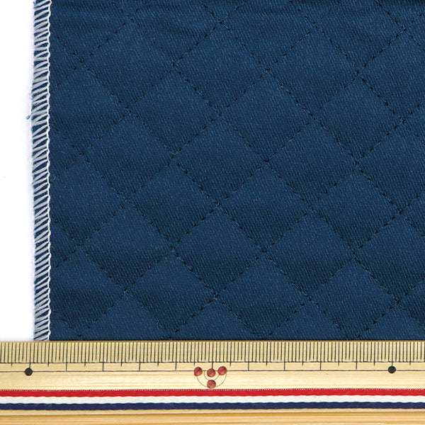 Fabric "A super water-repellent twill quilt that repels water very wellCut Cloth Approx. 135cm x 50cm Navy Blue CQPL-TWTC-NVB"