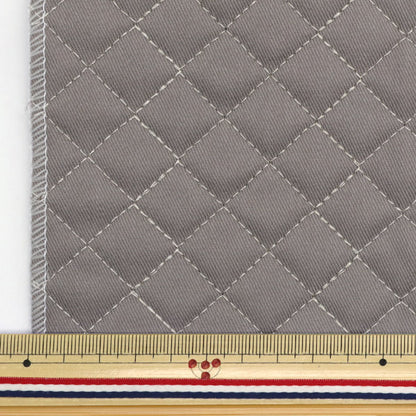 Fabric "A super water-repellent twill quilt that repels water very wellCut Cloth Approx. 135cm x 50cm Ash Gray CQPL-TWTC-ASH"