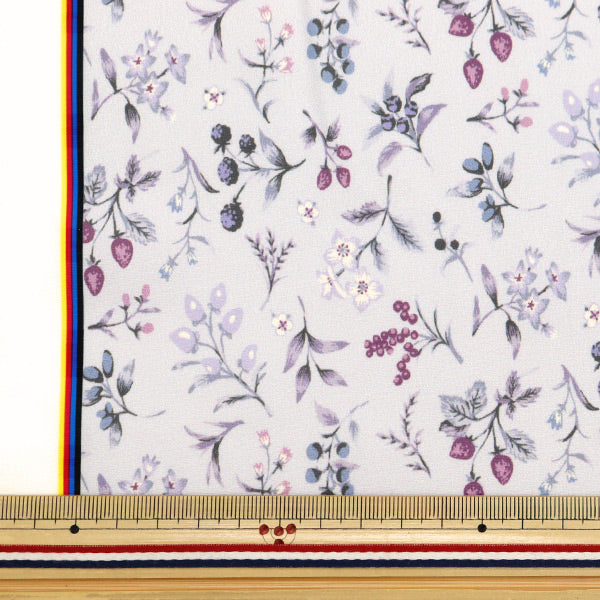 [From quantity 5] Fabric "Super water-repellent polyester berry garden purple HP-BEG-PP that repels water very much"