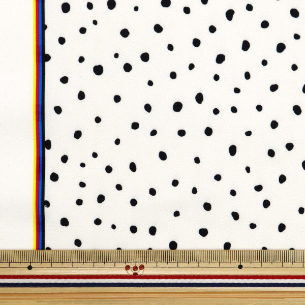 [From quantity 5] Fabric "Super water-repellent polyester Dalmatian White HP-Da-WH that repels water very much"