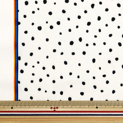 [From quantity 5] Fabric "Super water-repellent polyester Dalmatian White HP-Da-WH that repels water very much"