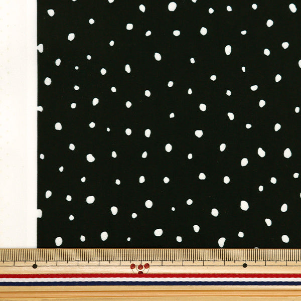 [From quantity 5] Fabric "Super water-repellent polyester Dalmatian black HP-DA-BK that repels water very much"