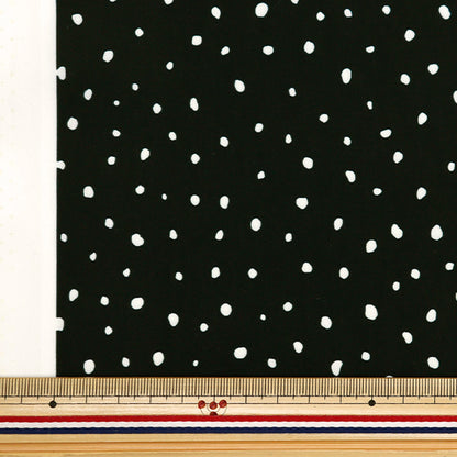 [From quantity 5] Fabric "Super water-repellent polyester Dalmatian black HP-DA-BK that repels water very much"