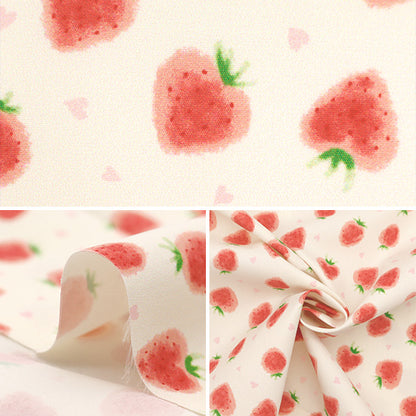 [From quantity 5] Fabric "Super water-repellent polyester Swissy strawberry beige HP-SHBER-BE"