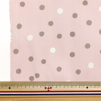 Fabric "Antibacterial, deodorizing, super water-repellent polyester that repels water. Cut Cloth Approx. 135cm x 100cm Dot Pink C-HP-SC-DO-PK"