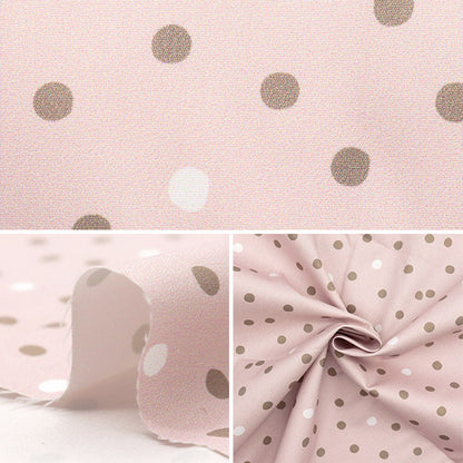 Fabric "Antibacterial, deodorizing, super water-repellent polyester that repels water. Cut Cloth Approx. 135cm x 100cm Dot Pink C-HP-SC-DO-PK"