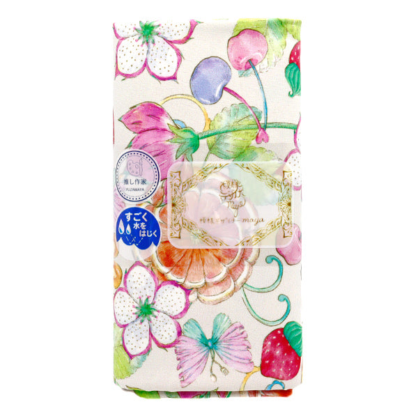 Fabric "Super Water-Repellent Polyester Pattern Designer Maya Series Fruit Flower Cut Cloth Approx. 135cm x 100cm CINMA-HFFL-MI"