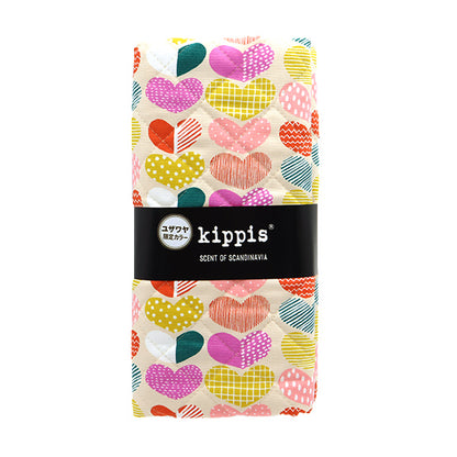 Fabric "kippis OxfordQuilt Cut Cloth Approx. 105 x 50cm Heart Cream CQKPO-17Q" 【Yuzawayaoriginal】