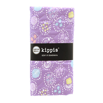 Fabric "kippis OxfordQuilt Cut Cloth Approx. 105 x 50cm Summer Flower Purple CQKPO-49G" 【Yuzawayaoriginal】