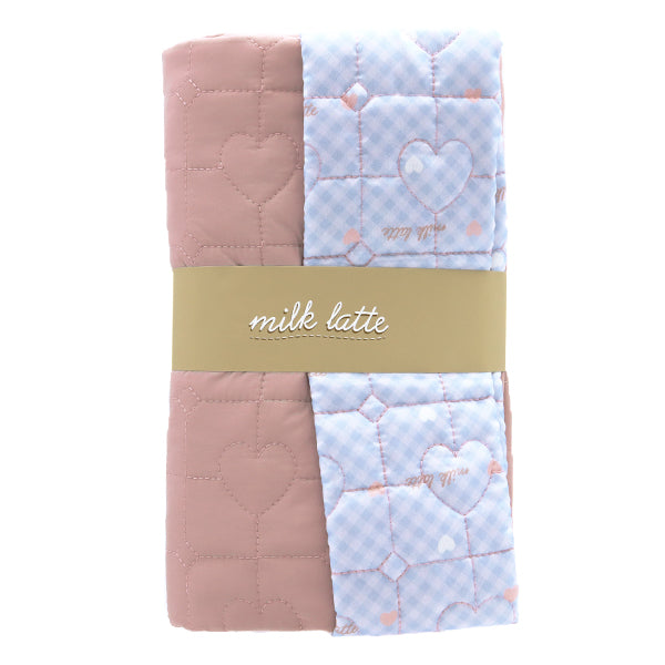 Fabric "Design Quilt" Cut Cloth Approx. 130cm x 50cm Milkrate Heart Box Pink MLDQ-03"