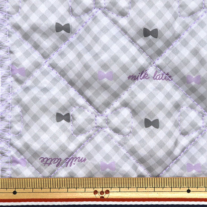 Fabric "Design Quilt" Cut Cloth Approx. 130cm x 50cm Milkrate RibbonDiamond Purple MLDQ-04"