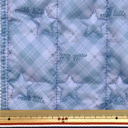 Fabric "Design Quilt" Cut Cloth Approx. 130cm x 50cm Milkrate Star Stripe Blue MLDQ-06"