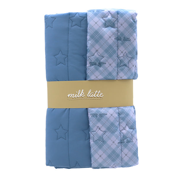 Fabric "Design Quilt" Cut Cloth Approx. 130cm x 50cm Milkrate Star Stripe Blue MLDQ-06"