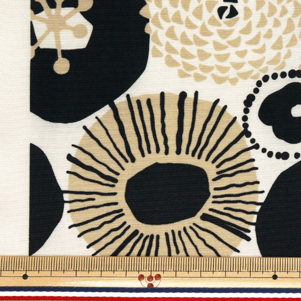 [Quantity starting from 5] Fabric "Usako Cloth Nylon Taslan Ink Blue Flower Black UP5946-A" COTTON KOBAYASHI