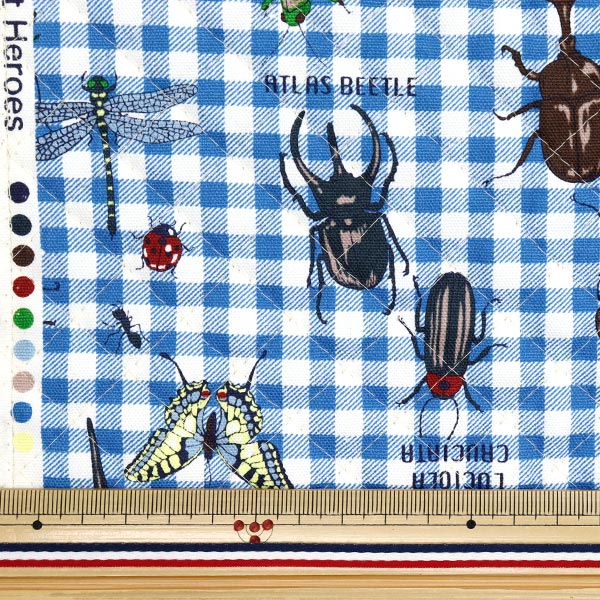 Fabric "Colorful Canvas"OxfordQuilt: Forest Heroes Cut Cloth Approx. 105 x 80cm Blue QCOCANHERO-BL" KOKKA