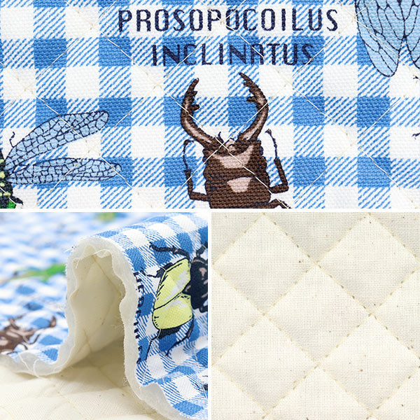 Fabric "Colorful Canvas"OxfordQuilt: Forest Heroes Cut Cloth Approx. 105 x 80cm Blue QCOCANHERO-BL" KOKKA