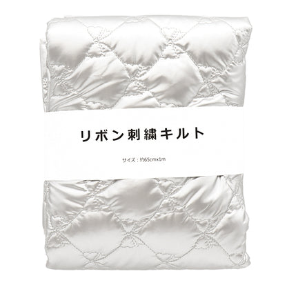 织物 “被子”剪布 丝带图案搪瓷样式大约65厘米x 100厘米银C-HS2292-3SI"