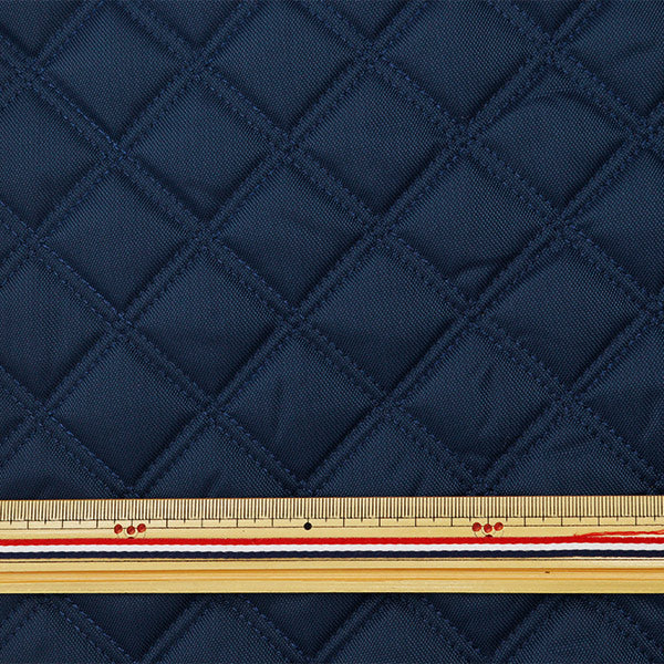 [From quantity 5] Fabric "nylonOxfordQuilt Navy HMF-17-NV"