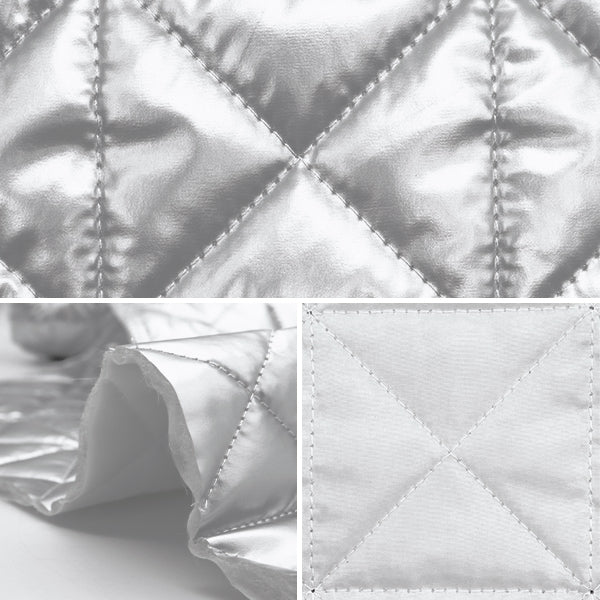 [From quantity 5] Fabric "Metallic Quilt Silver HMF-18H-SV" KIYOHARA