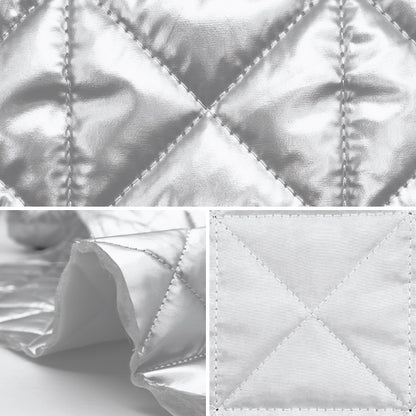 [From quantity 5] Fabric "Metallic Quilt Silver HMF-18H-SV" KIYOHARA