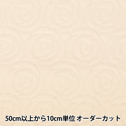 [From quantity 5] Fabric "Rose quilt-off white NRF-09H-OW" KIYOHARA