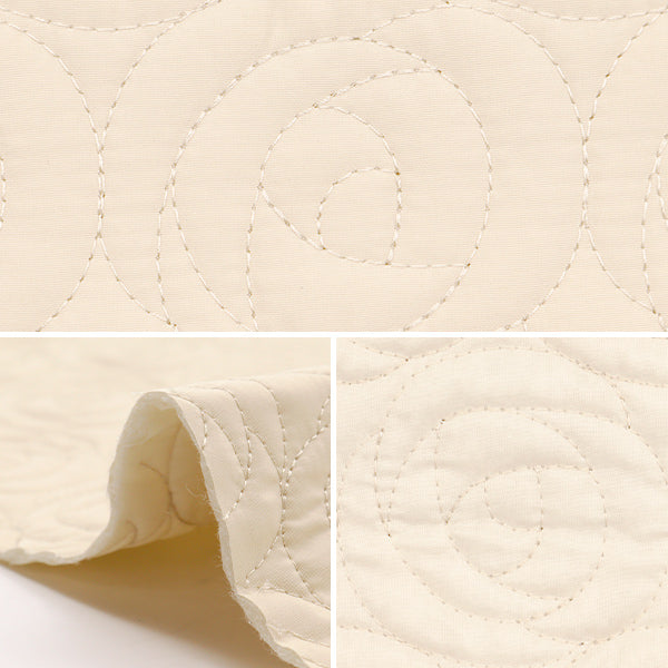 [From quantity 5] Fabric "Rose quilt-off white NRF-09H-OW" KIYOHARA