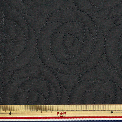 [From quantity 5] Fabric "Rose quilt black NRF-09H-BK" KIYOHARA