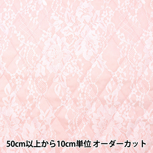 [From quantity 5] Fabric "Quilting Nerori Rose Lace Quilt Pink NRF-11H-P"