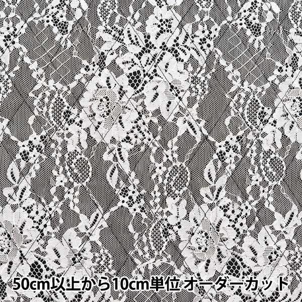 [From quantity 5] Fabric "Quilting Nerori Rose Lace Quilt Black NRF-11H-BK"