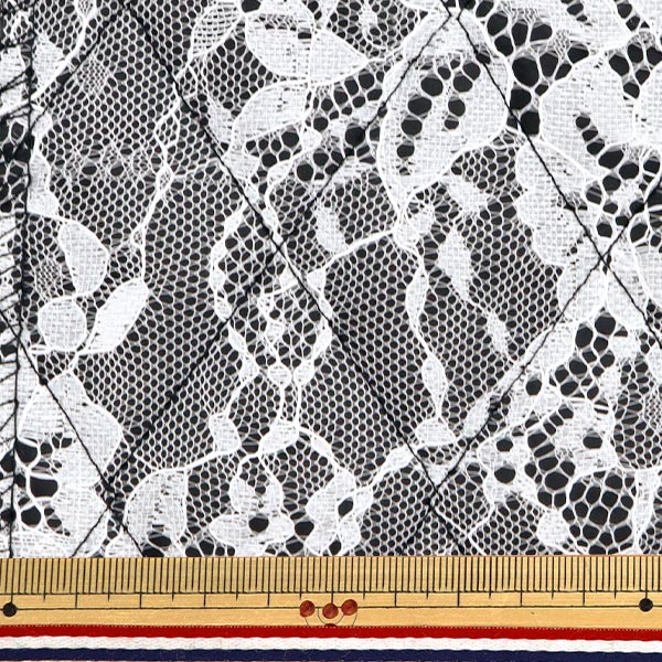 [From quantity 5] Fabric "Quilting Nerori Rose Lace Quilt Black NRF-11H-BK"