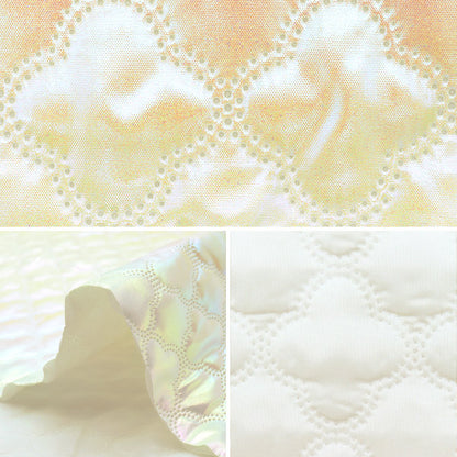 Fabric "Twinkle Quilt" Cut Cloth Approx. 135 x 50 cm Moroccan White C-Q5596-3A"