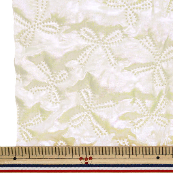 Fabric "Twinkle Quilt" Cut Cloth Approx. 135 x 50cm Ribbon White C-Q5596-2A"