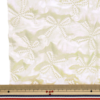 Fabric "Twinkle Quilt" Cut Cloth Approx. 135 x 50cm Ribbon White C-Q5596-2A"