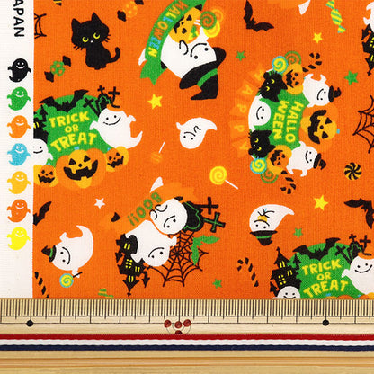 Fabric "Shower Halloween Lint Cut Cloth Approximately 110cm x 50cm orange C-AP45101-1A "