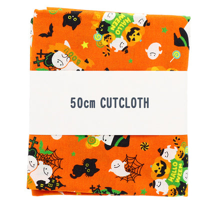 Fabric "Shower Halloween Lint Cut Cloth Approximately 110cm x 50cm orange C-AP45101-1A "