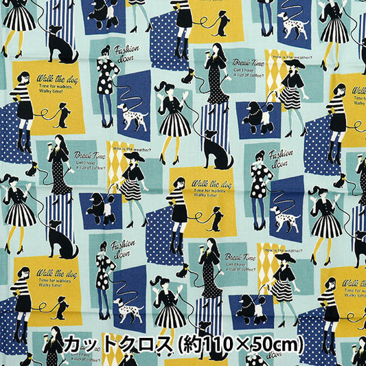 生地 『シーチング UN/NO カットクロス Girls 約110cm×50cm C-NN2313-11C』
