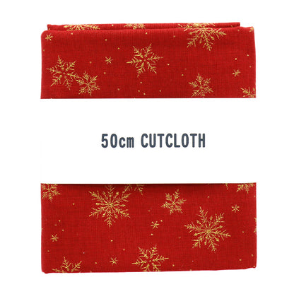 Fabric "Christmas print Cut Cloth Snow crystal about 110cm x 50cm red C-DX11840L-C"