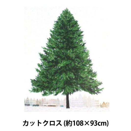 Fabric 『Scare Print X'mas panelCut Cloth Approximately 108cm x 93cm C-DX11450L-A]